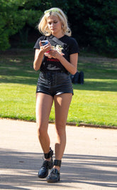 Women Genuine Leather Shorts WS 28 SkinOutfit